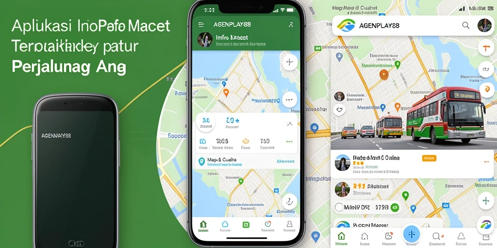 Tampilan antarmuka AGENPLAY88 dengan peta info macet.