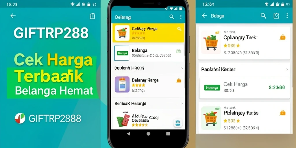 Tampilan antarmuka GIFTRP288 yang intuitif untuk cek harga.