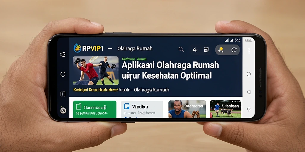 Tampilan antarmuka RPVIP1 yang menarik dan fungsional untuk Olahraga Rumah.